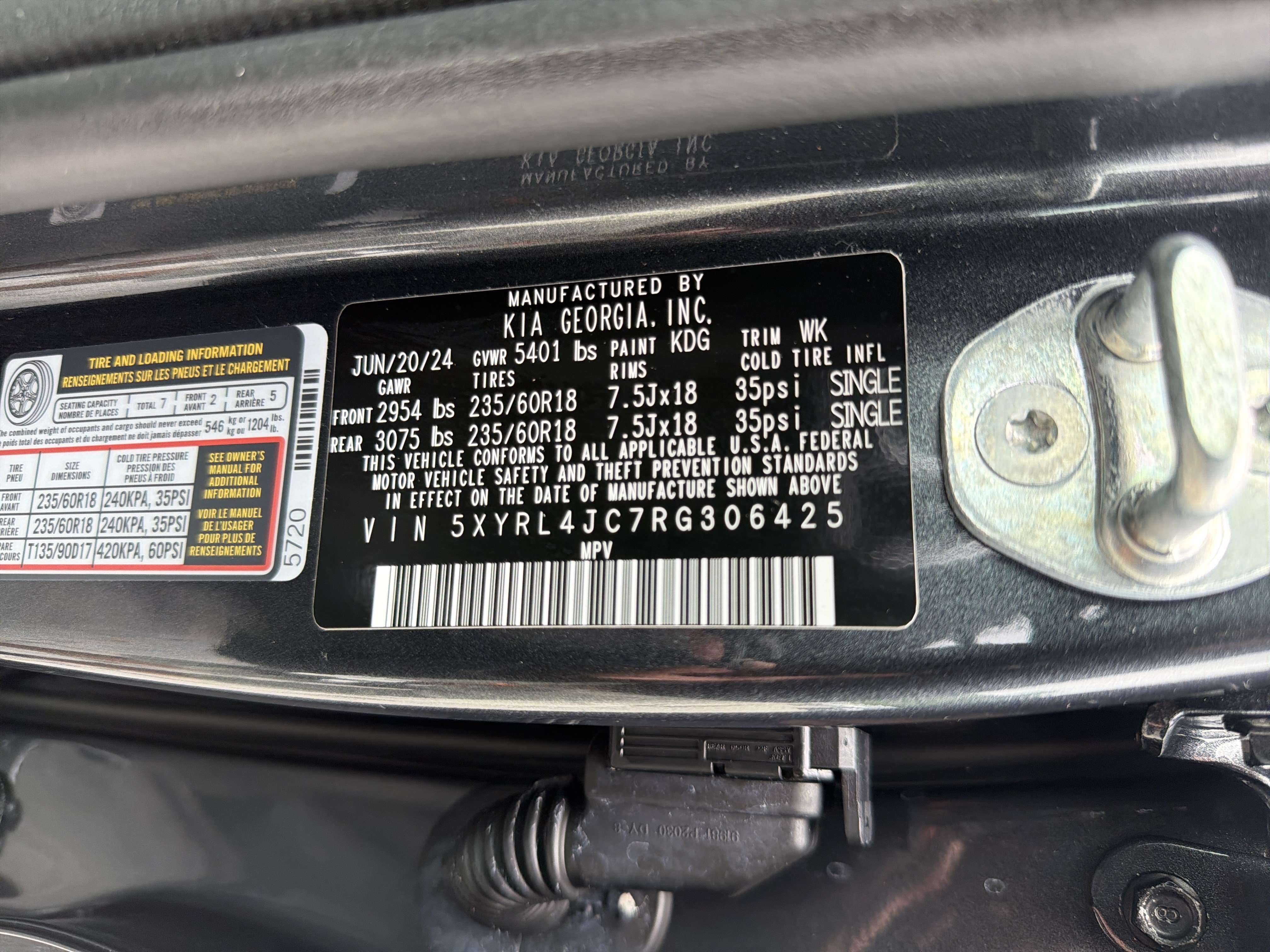 Used 2024 Kia Sorento S w/ Panoramic Sunroof Package FWD image 33