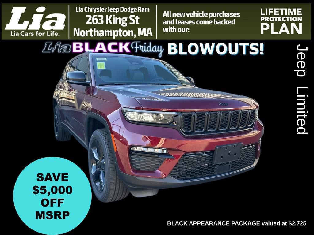 New 2025 Jeep Grand Cherokee Limited w/ Black Appearance Package