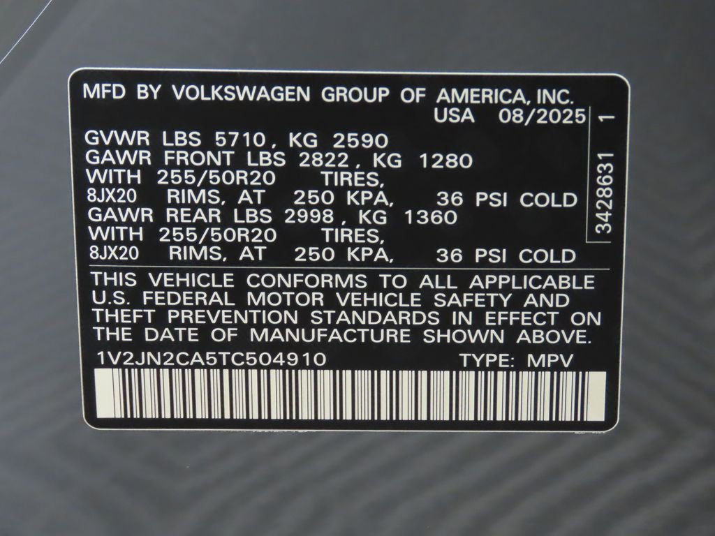 New 2026 Volkswagen Atlas SE image 32