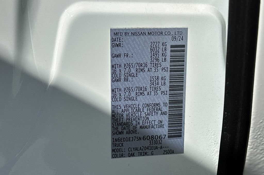 Used 2025 Nissan Frontier S RWD image 21