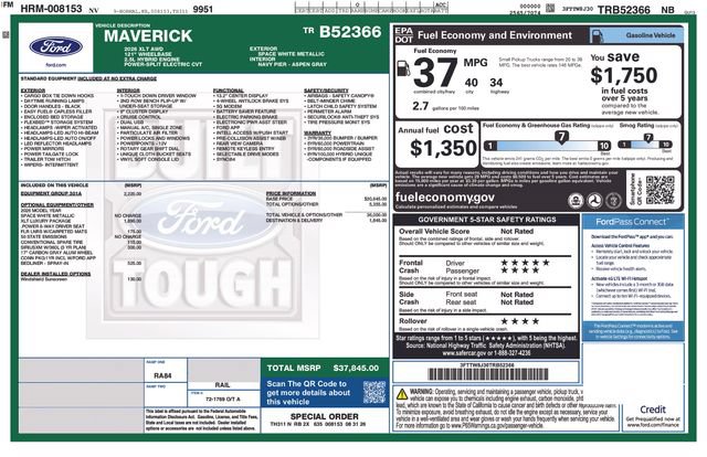 New 2026 Ford Maverick XLT AWD/4WD image 17