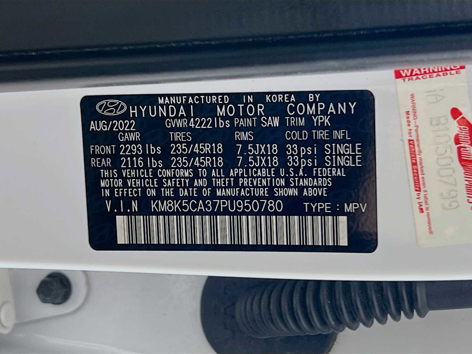 Certified 2023 Hyundai Kona Limited AWD/4WD image 33