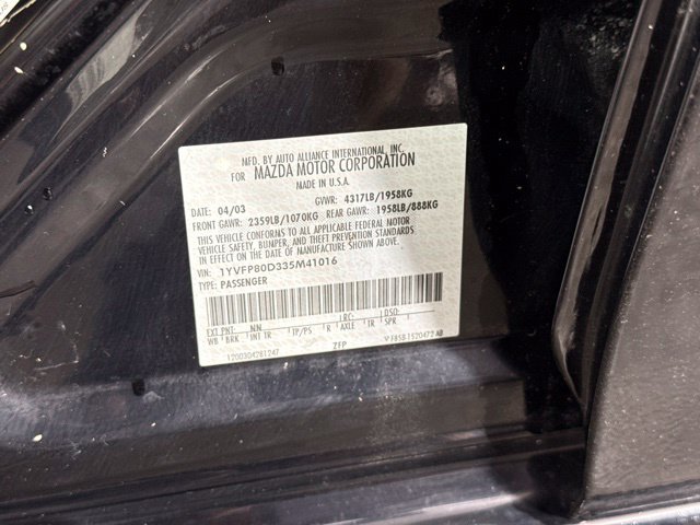 Used 2003 MAZDA MAZDA6 s FWD image 14