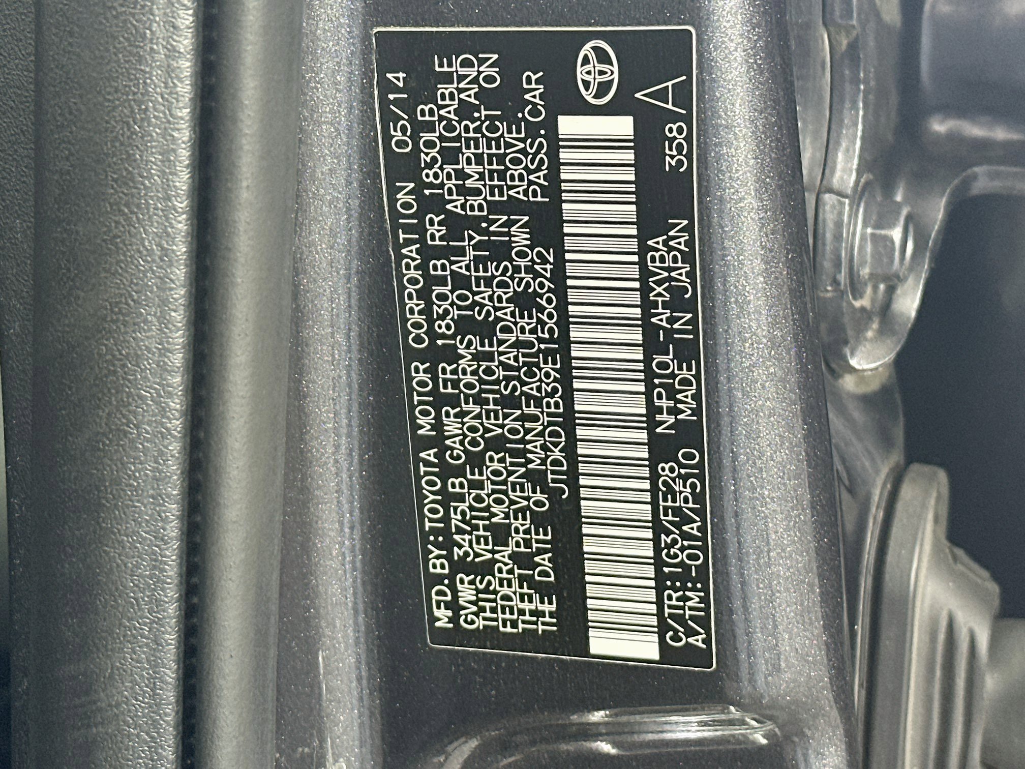 Used 2014 Toyota Prius C One FWD image 12