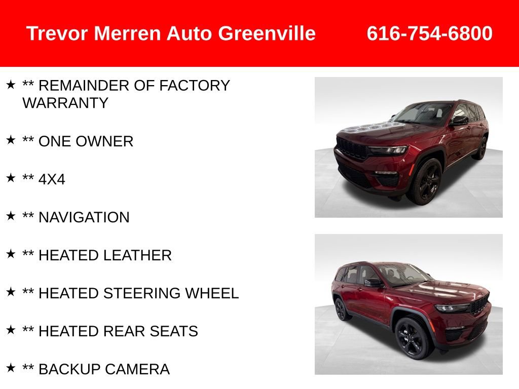 Used 2023 Jeep Grand Cherokee Limited w/ Black Appearance Package image 8