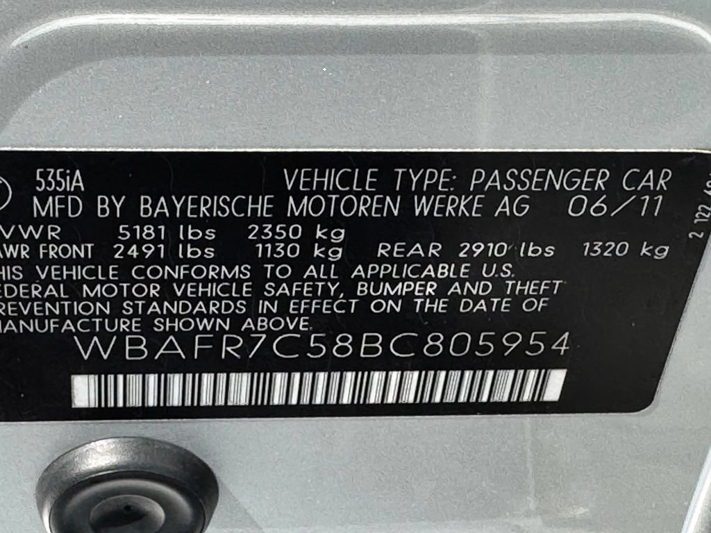 Used 2011 BMW 535i Sedan RWD image 41