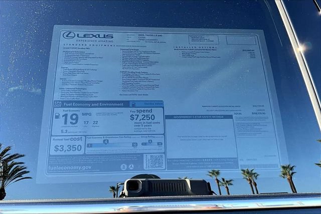 New 2025 Lexus LX 600 F Sport w/ Accessory Package (Z1) AWD/4WD image 22
