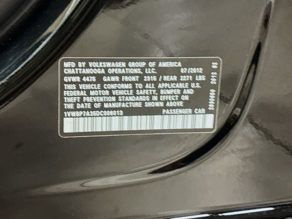 Used 2013 Volkswagen Passat 2.5 SE image 37
