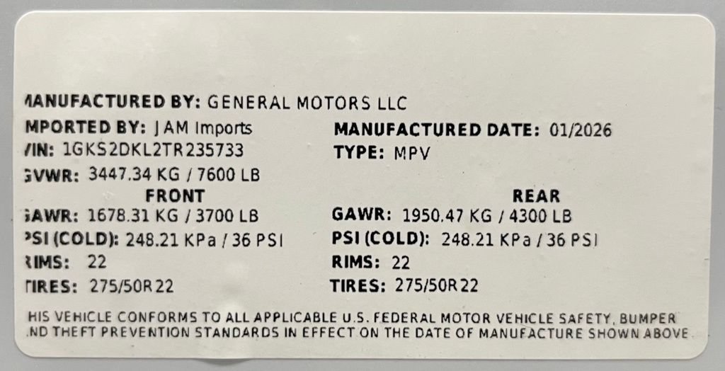 Used 2026 GMC Yukon Denali w/ Sun & Power Step Package AWD/4WD image 62