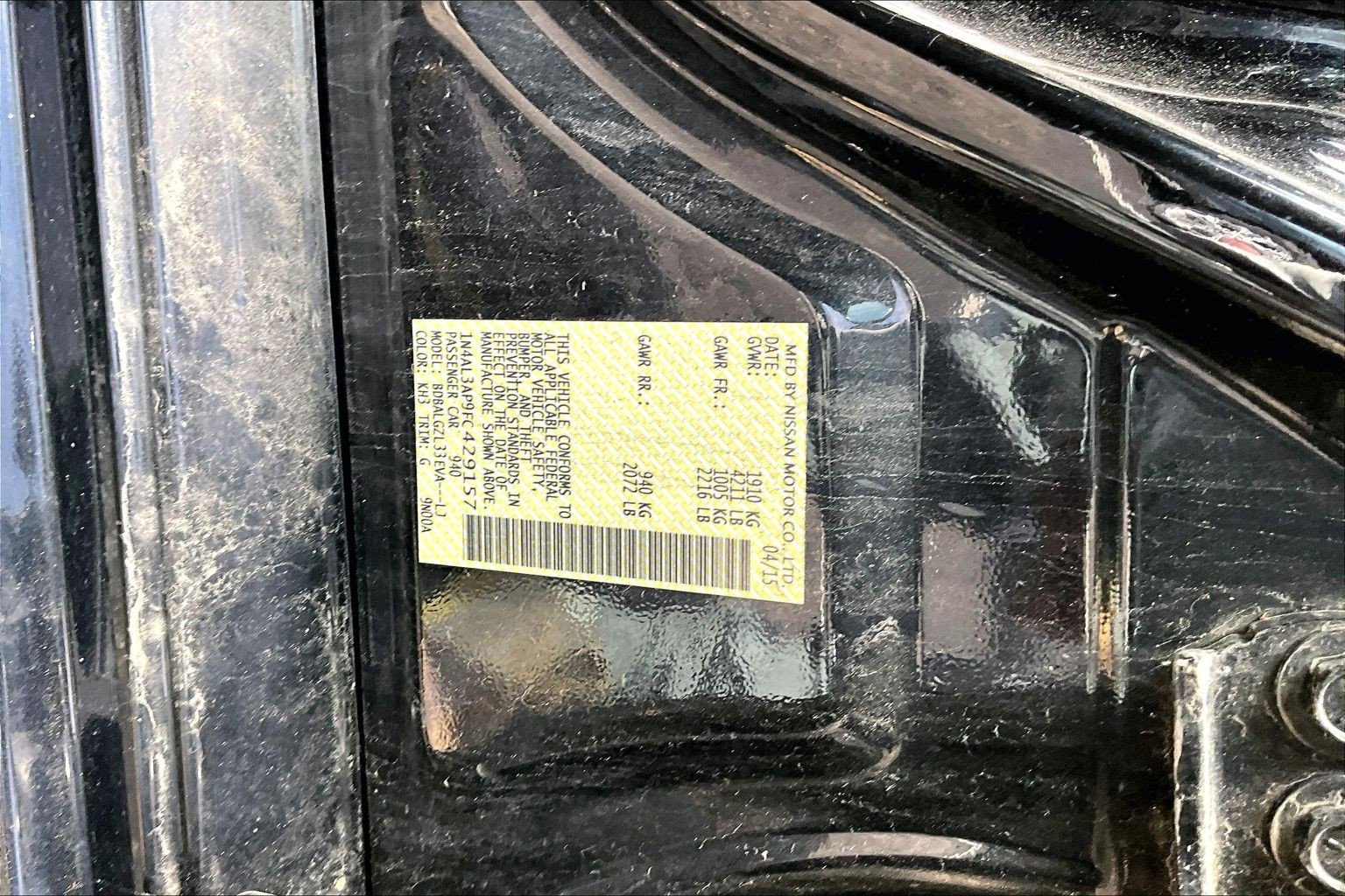 Used 2015 Nissan Altima 2.5 S w/ Sport Value Package FWD image 4