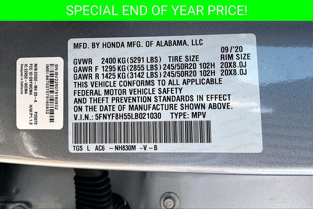 Used 2020 Honda Passport EX-L image 19