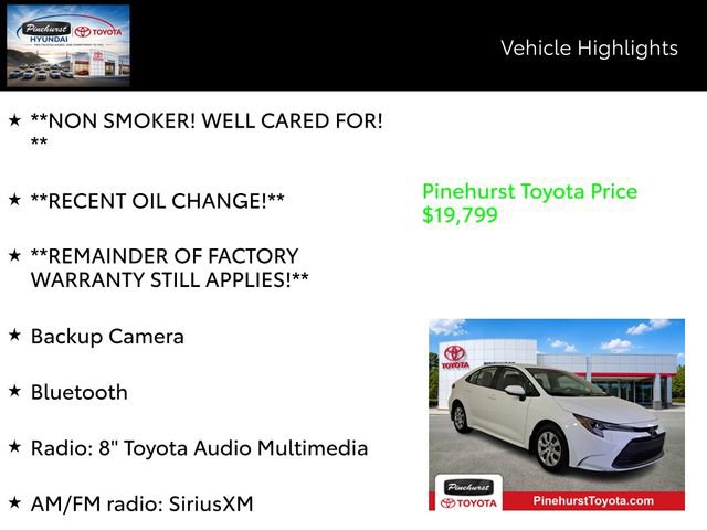 Certified 2025 Toyota Corolla LE FWD image 14