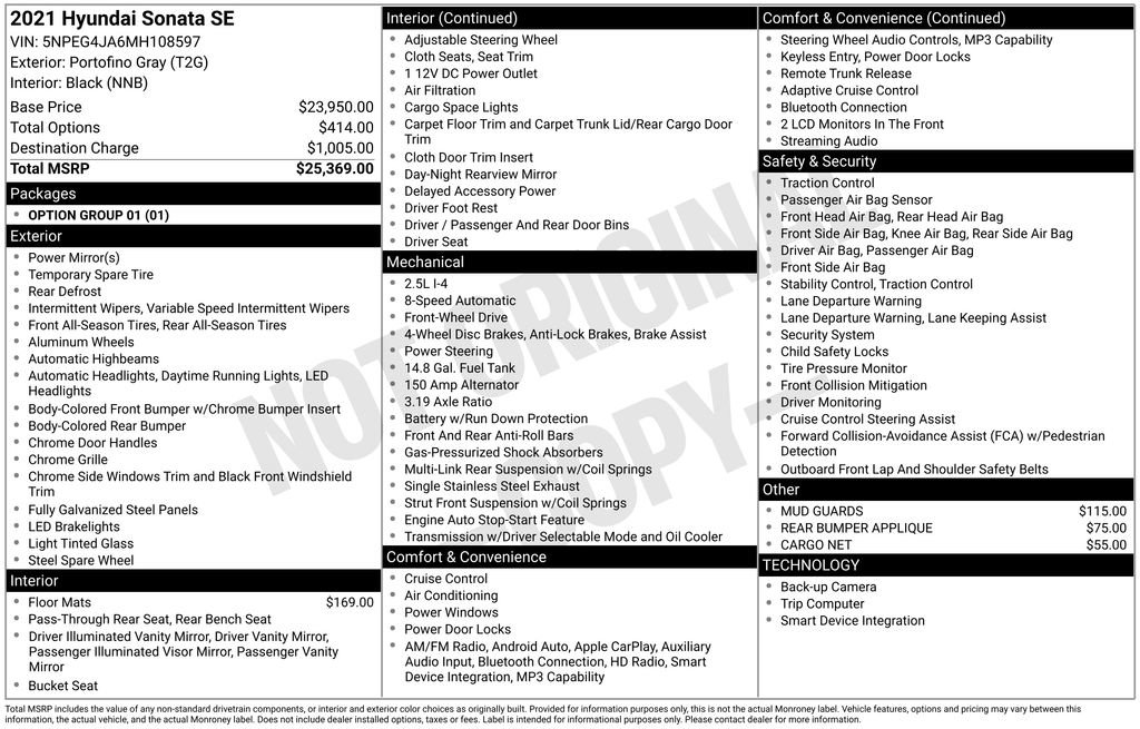 Used 2021 Hyundai Sonata SE image 14