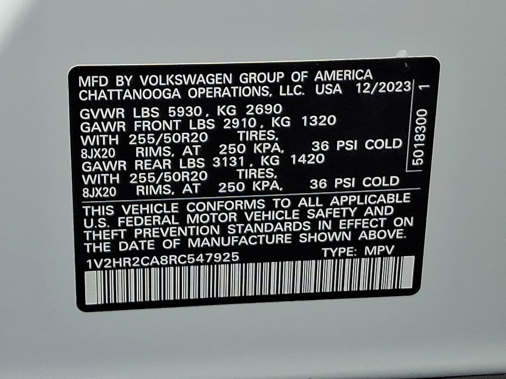 Certified 2024 Volkswagen Atlas SE AWD/4WD image 26