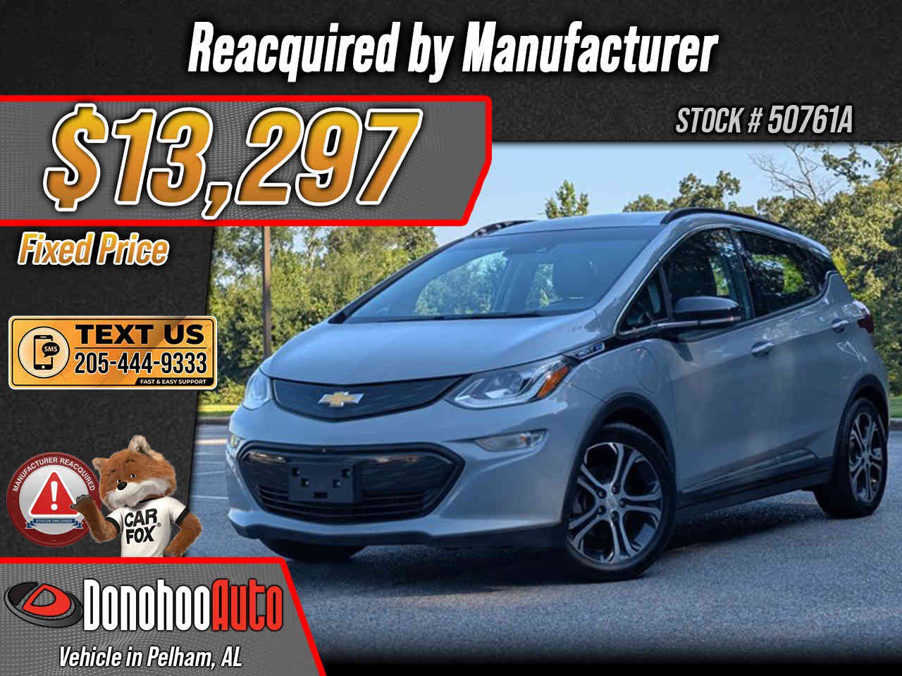 Used 2019 Chevrolet Bolt Premier w/ Infotainment Package FWD image 1