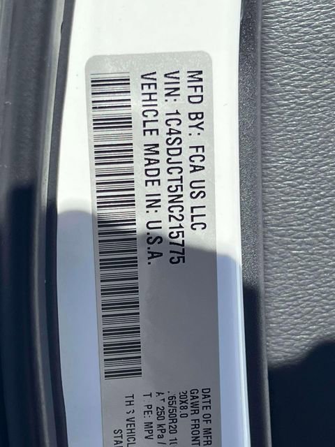 Used 2022 Dodge Durango R/T w/ Blacktop Package image 20