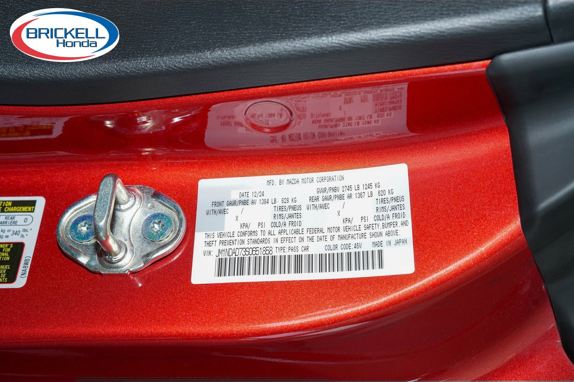 Used 2025 MAZDA MX-5 Miata Grand Touring w/ Weather Package RWD image 33