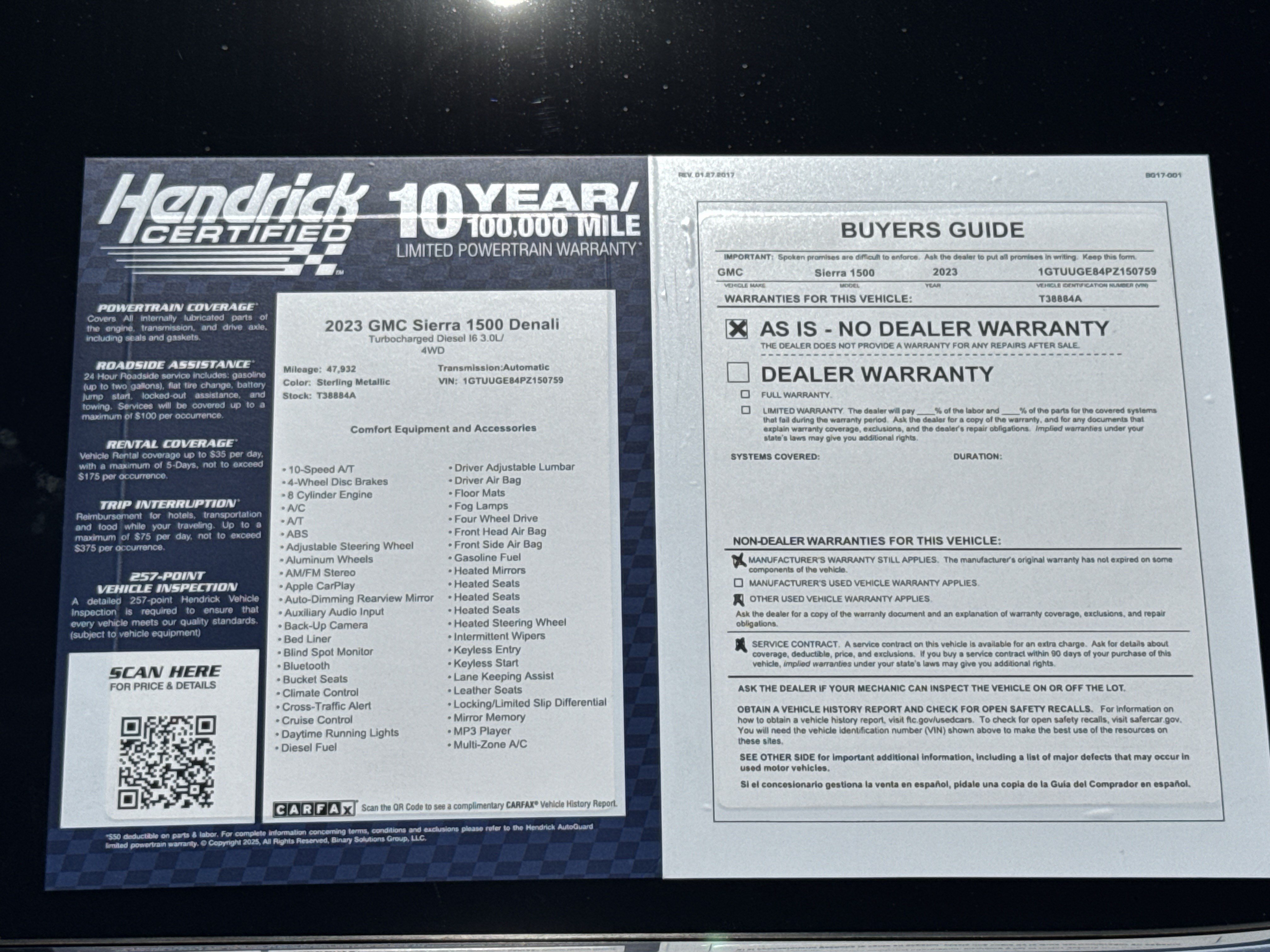 Used 2023 GMC Sierra 1500 Denali AWD/4WD image 39