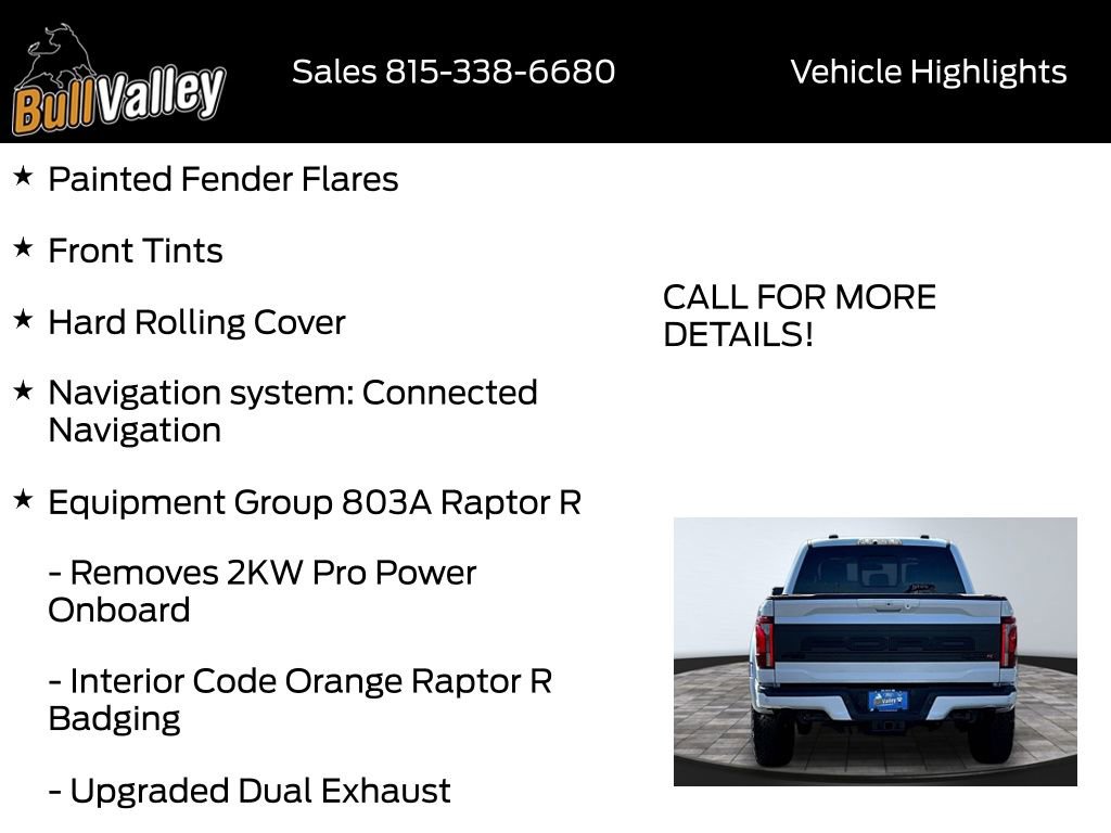 Used 2025 Ford F150 Raptor w/ Equipment Group 803A Raptor R AWD/4WD image 9