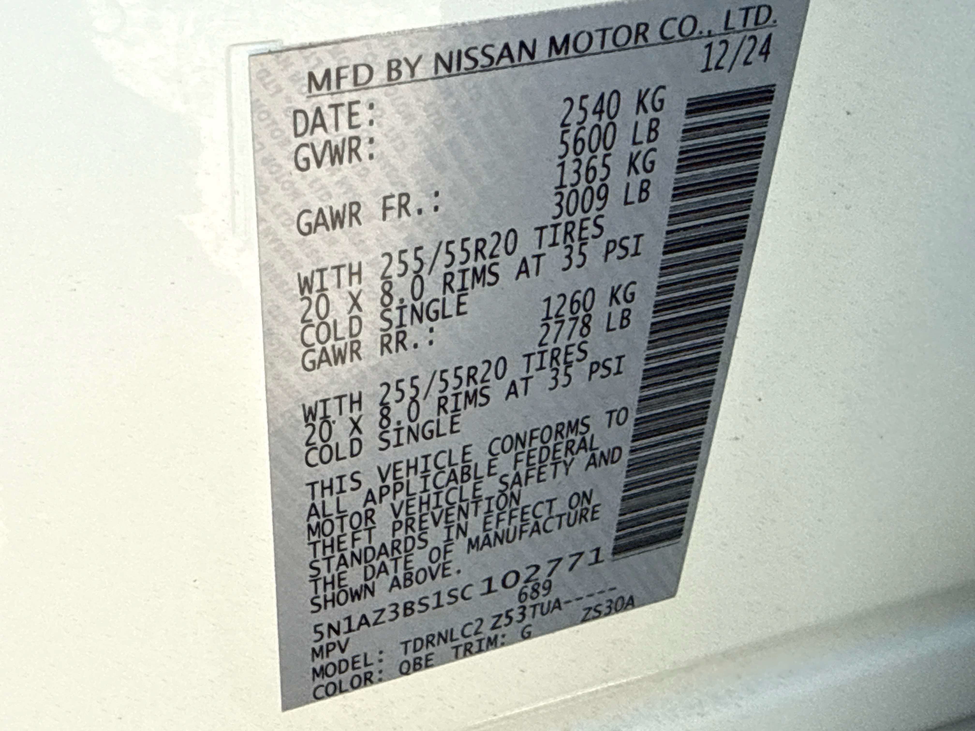 Used 2025 Nissan Murano SV AWD/4WD image 27