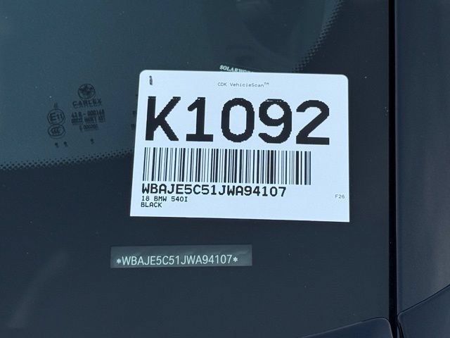 Used 2018 BMW 540i RWD image 32