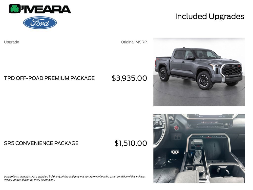 Used 2023 Toyota Tundra SR5 w/ TRD Off-Road Premium Package AWD/4WD image 4