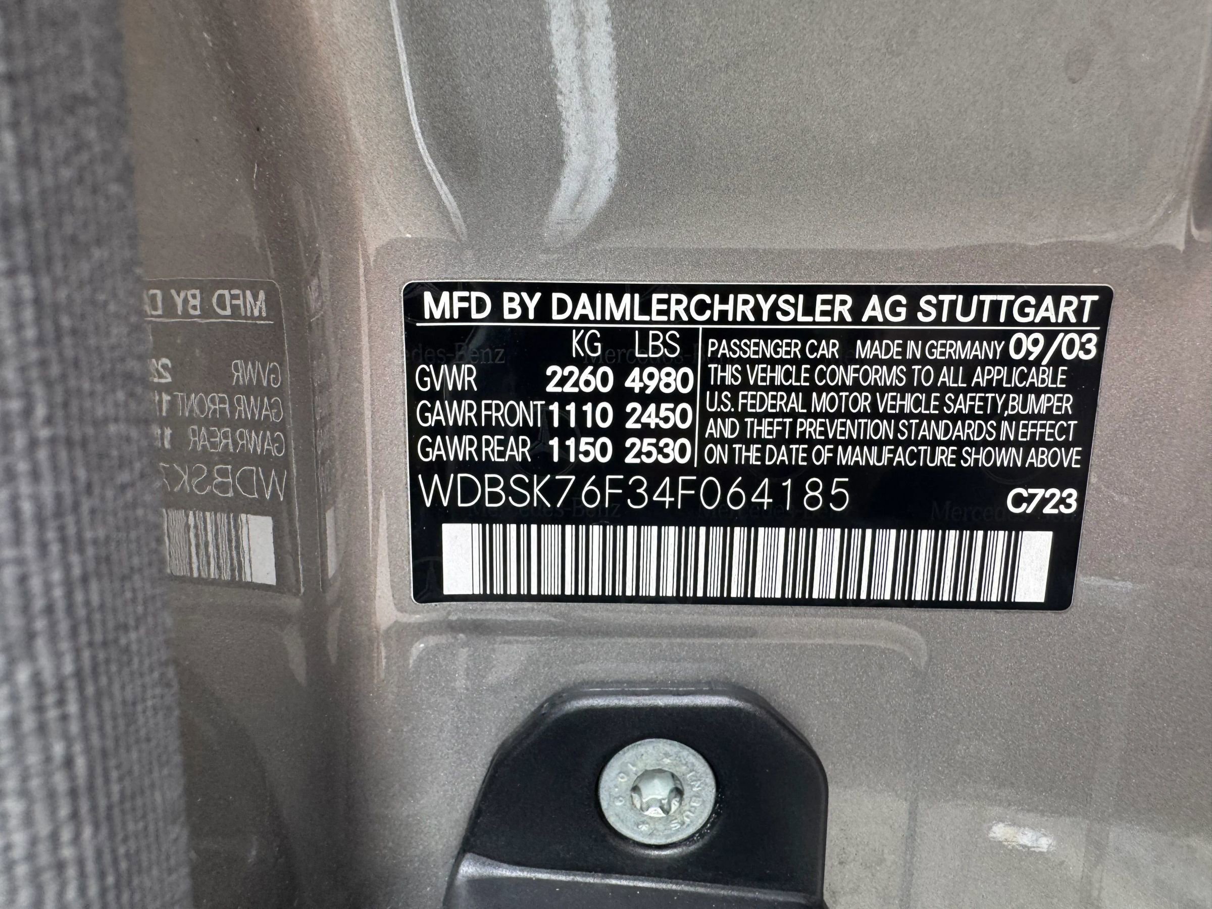 Used 2004 Mercedes-Benz SL 600 image 11