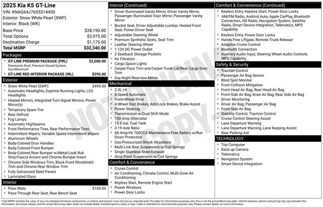 Used 2025 Kia K5 GT-Line w/ GT-Line Premium Package image 45