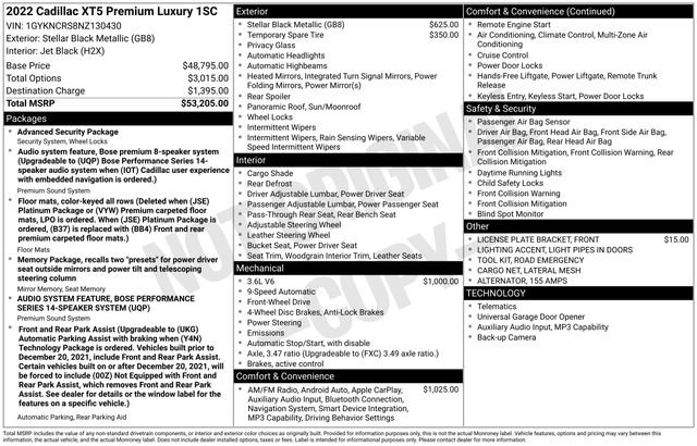 Used 2022 Cadillac XT5 Premium Luxury image 32