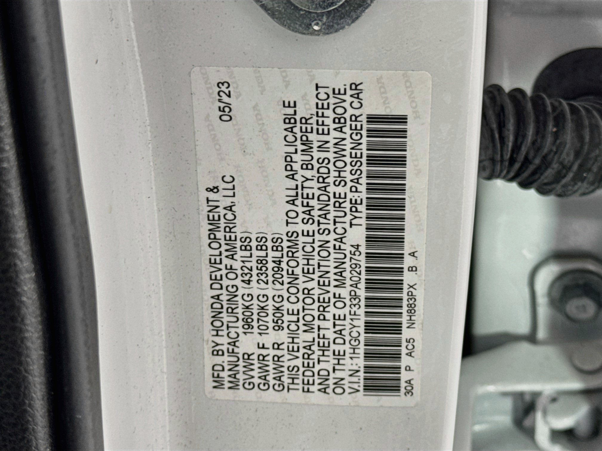Certified 2023 Honda Accord EX image 31