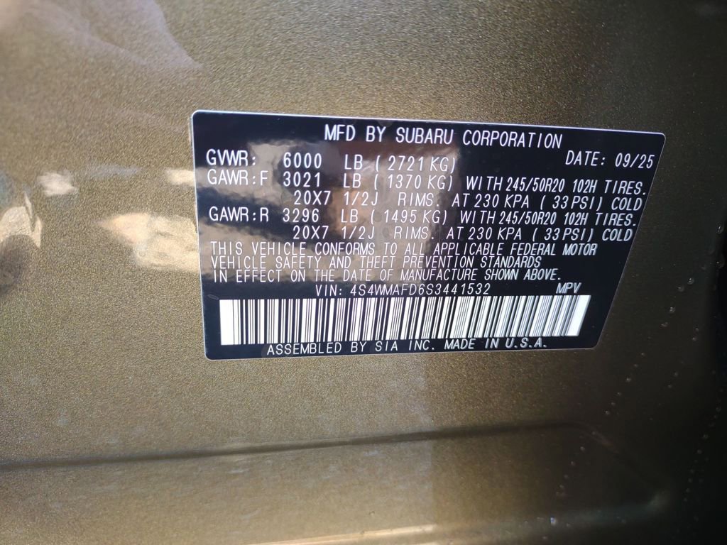 New 2025 Subaru Ascent Onyx Edition image 31