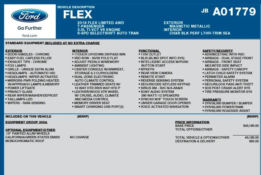 Used 2018 Ford Flex Limited image 2