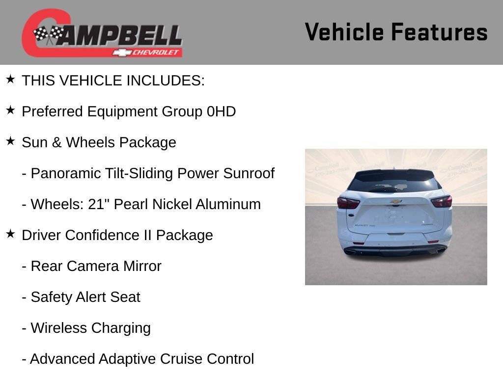 Used 2019 Chevrolet Blazer Premier w/ Sun and Wheels Package image 5