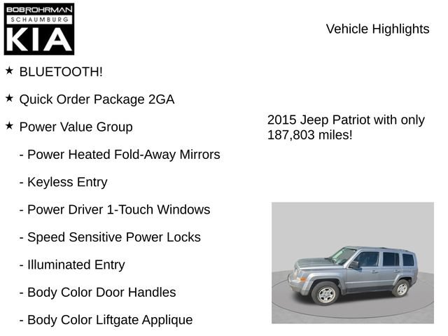 Used 2015 Jeep Patriot Sport w/ Power Value Group AWD/4WD image 8