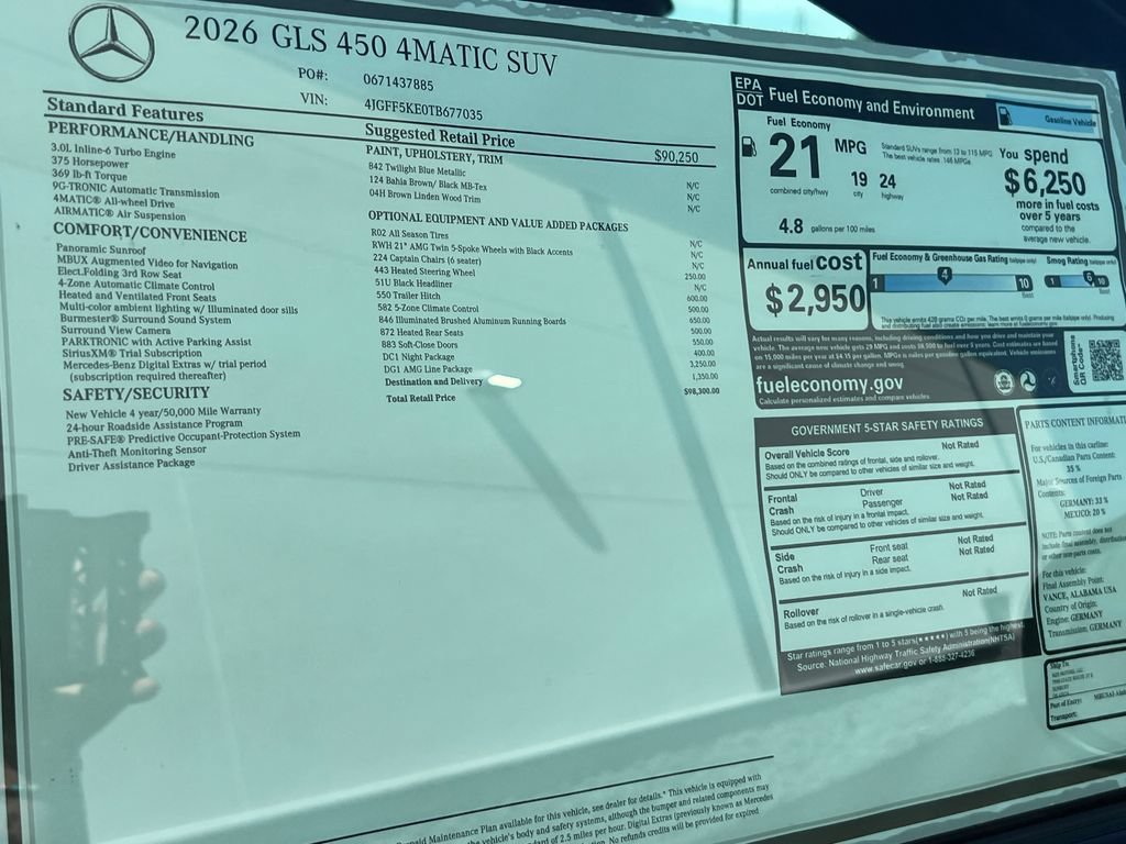 New 2026 Mercedes-Benz GLS 450 4MATIC image 37
