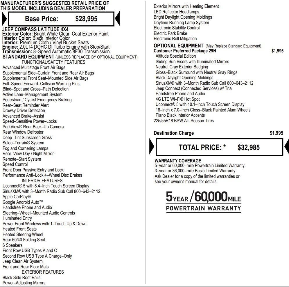 New 2026 Jeep Compass Latitude image 2