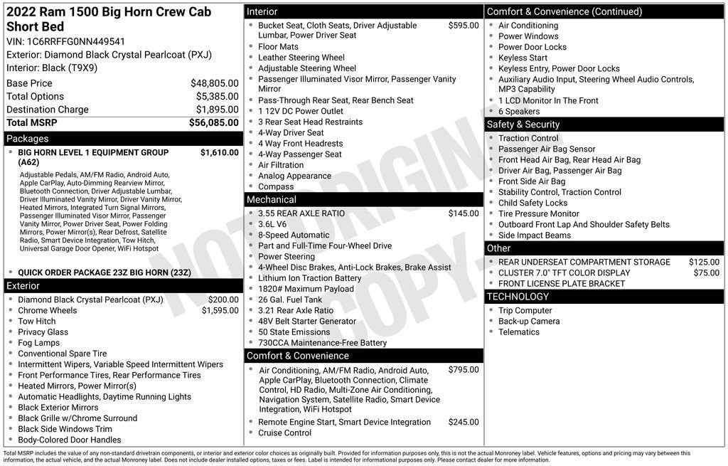 Used 2022 RAM 1500 Big Horn AWD/4WD image 33