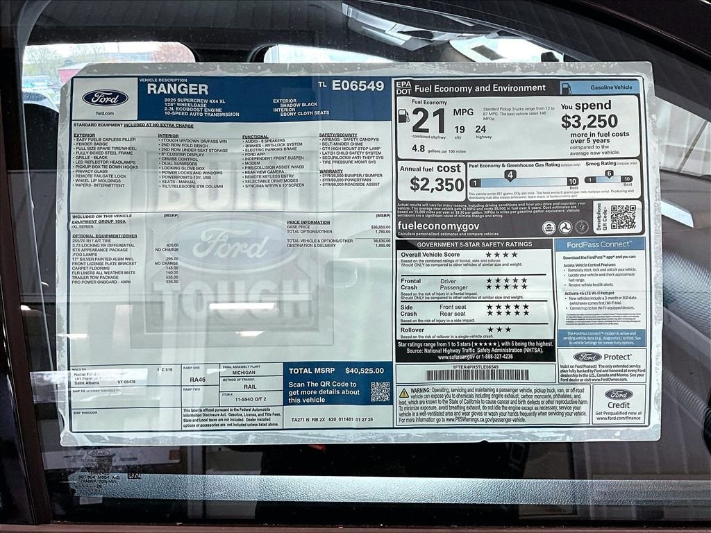 New 2026 Ford Ranger XL w/ Trailer Tow Package AWD/4WD image 18