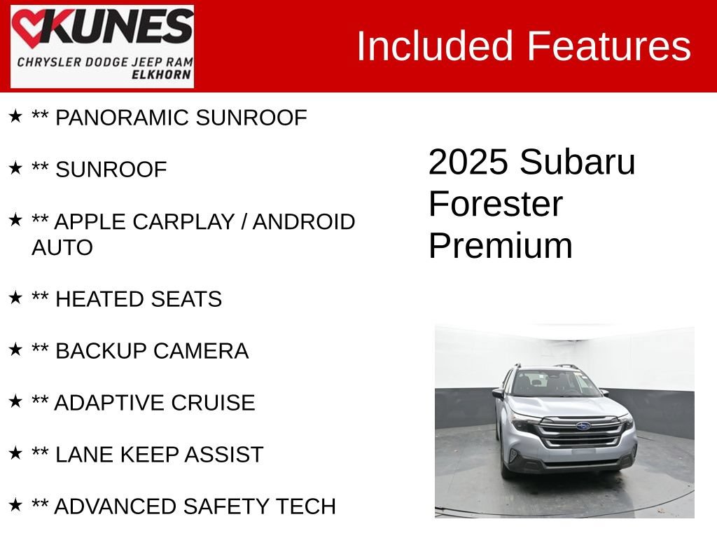 Used 2025 Subaru Forester Premium AWD/4WD image 2