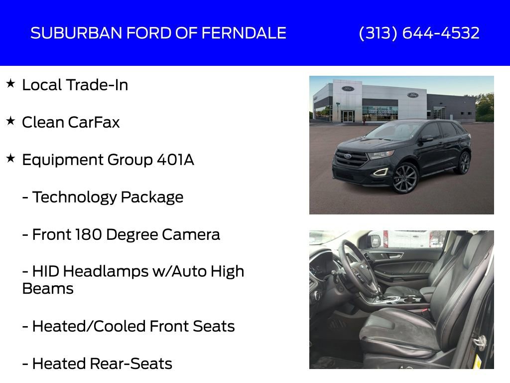 Used 2015 Ford Edge Sport w/ Equipment Group 401A image 4