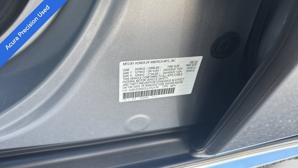 Used 2020 Acura MDX w/ Technology Package FWD image 35