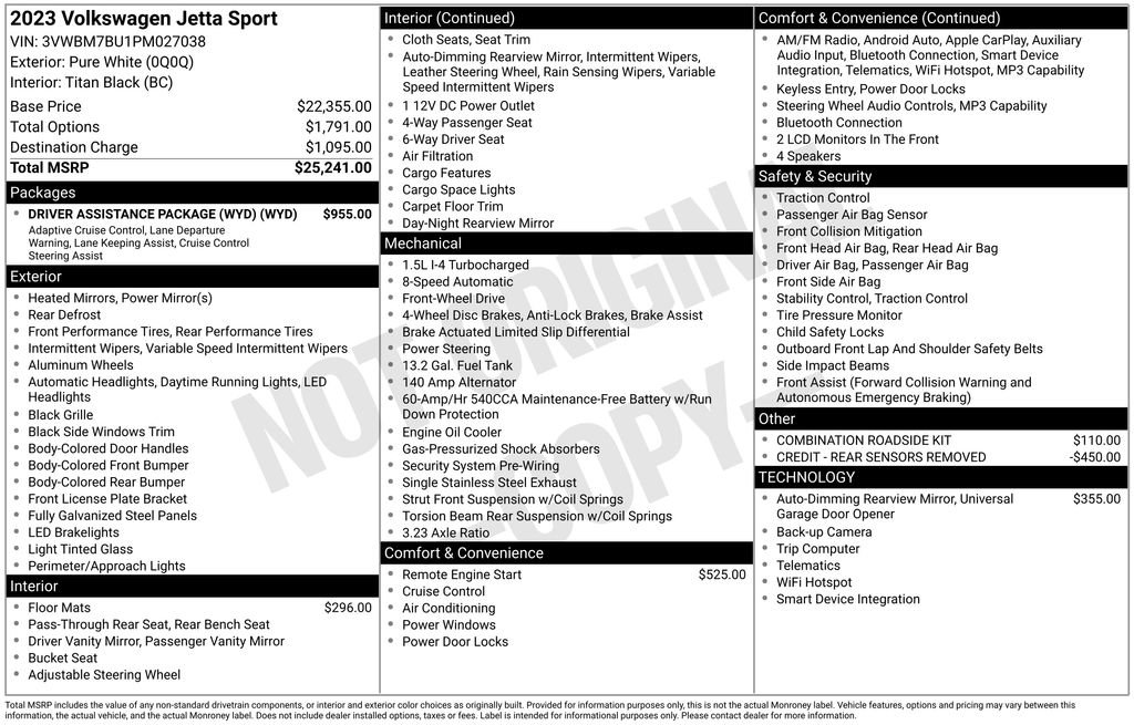 Certified 2023 Volkswagen Jetta Sport FWD image 17