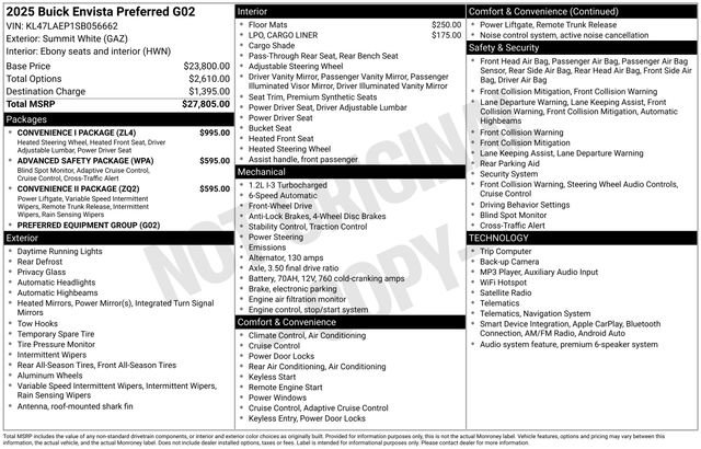 Used 2025 Buick Envista Preferred w/ Convenience I Package FWD image 36