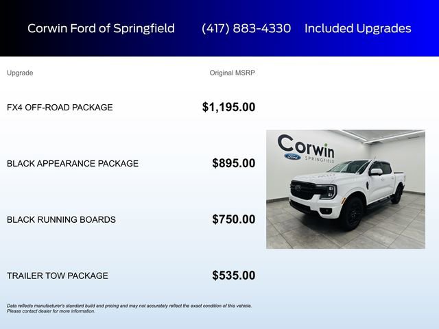 New 2025 Ford Ranger Lariat w/ FX4 Off-Road Package image 5