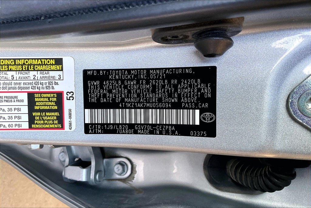Used 2021 Toyota Camry XSE w/ Carpet Mat Package (TMS) FWD image 35