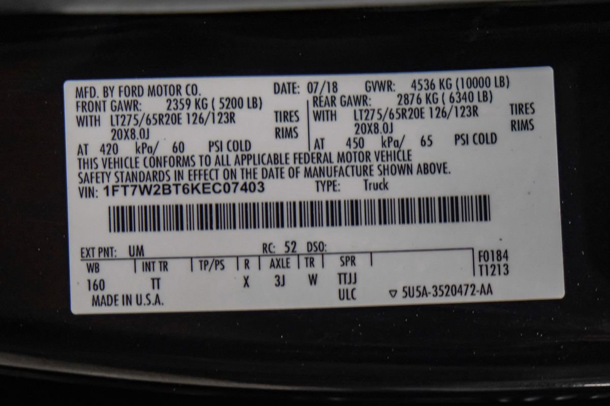 Used 2019 Ford F250 Limited w/ FX4 Off-Road Package AWD/4WD image 69