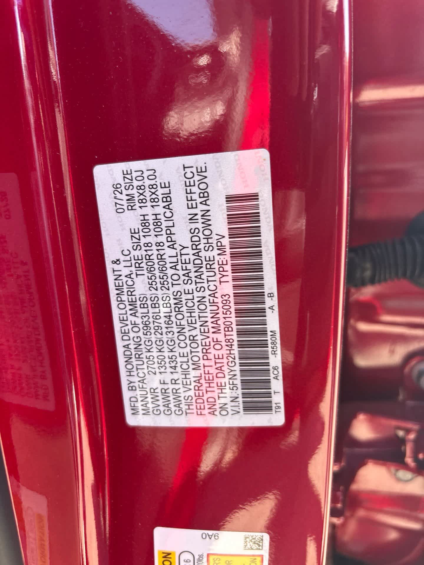 Certified 2026 Honda Pilot EX-L image 8