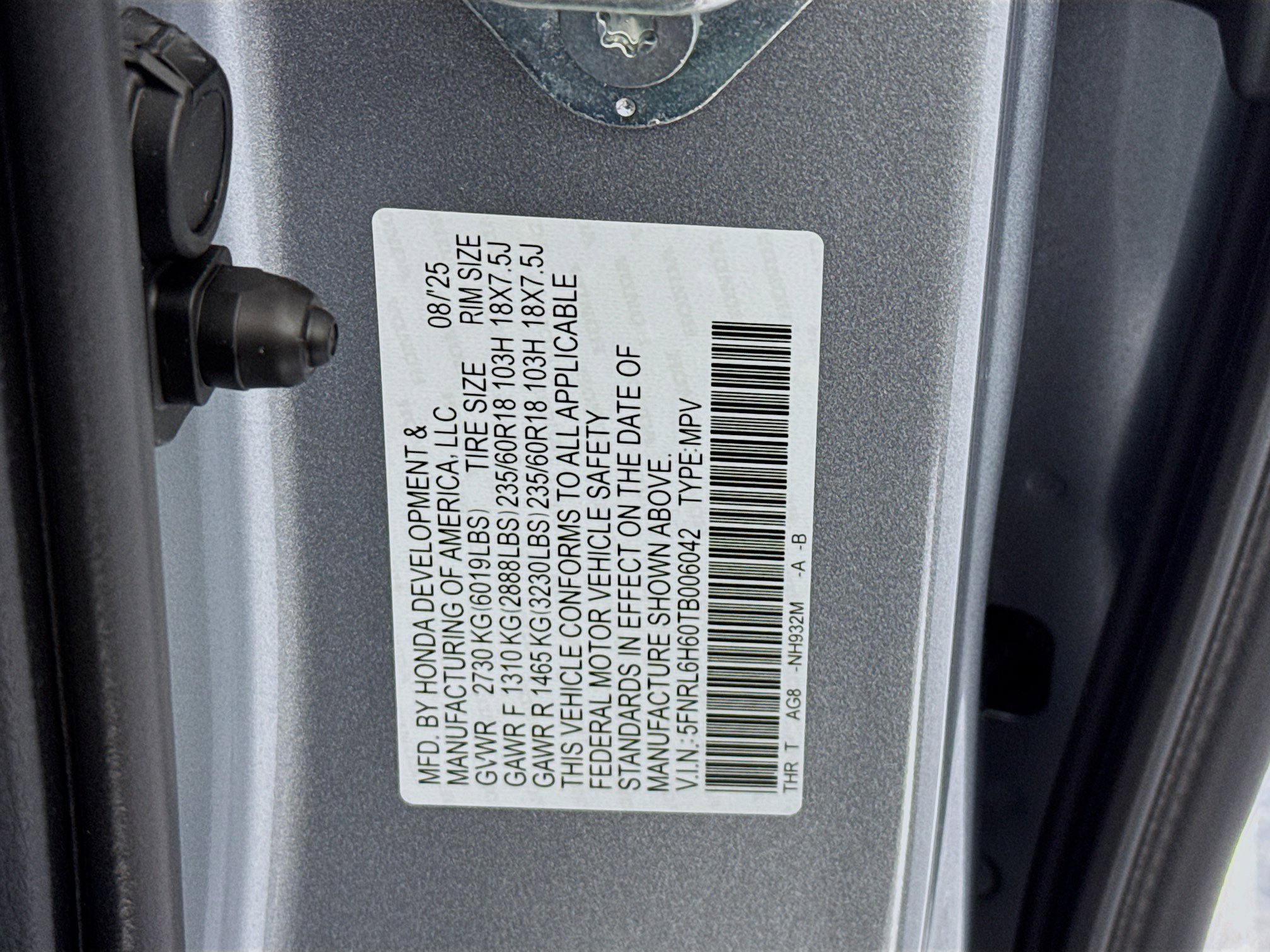 New 2026 Honda Odyssey EX-L image 33