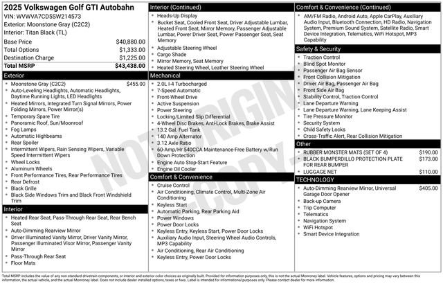 Used 2025 Volkswagen GTI Autobahn FWD image 31