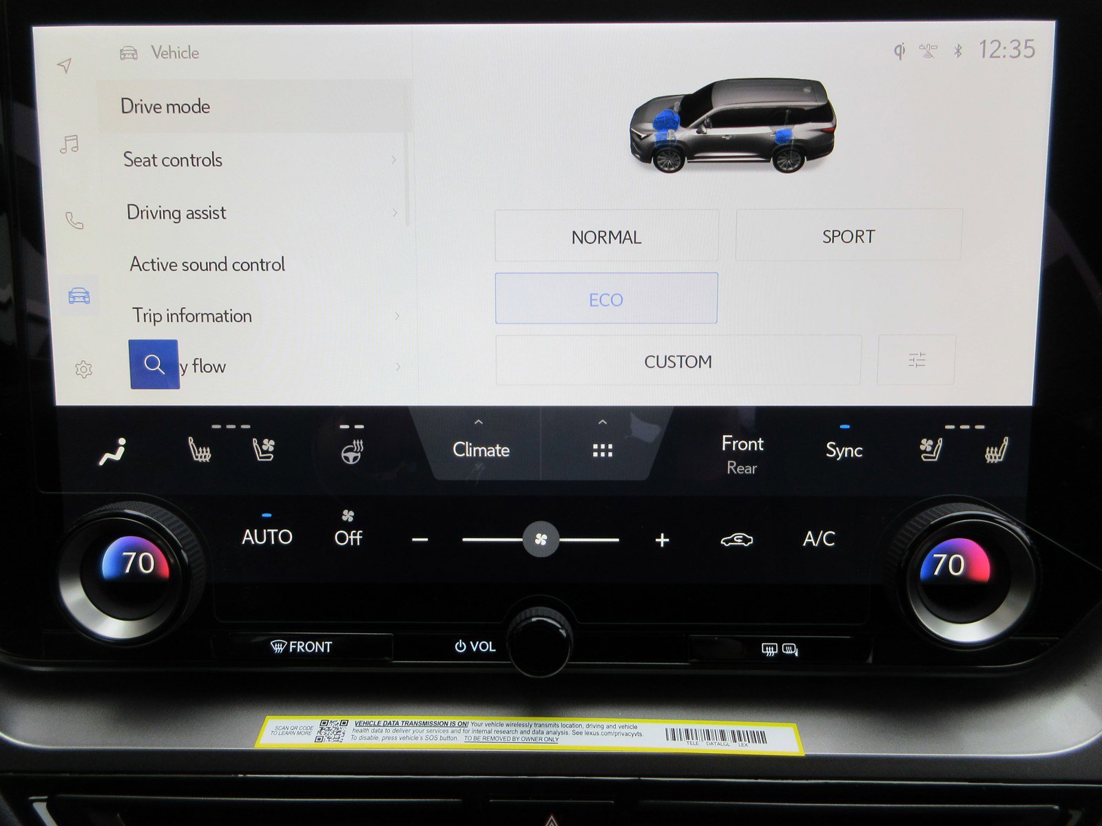 New 2026 Lexus TX 500h AWD image 45